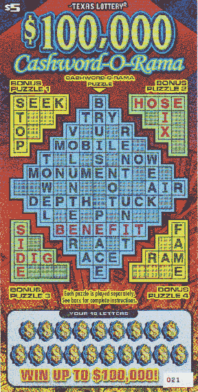 $100,000 Cashword-O-Rama (#3)