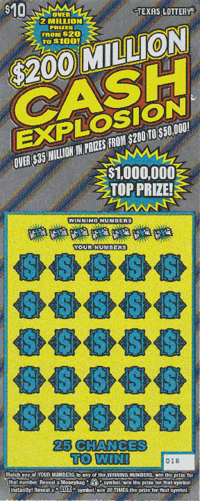 $200 Million Cash Explosion (3 Ticket Set)