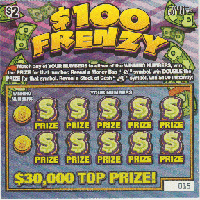 $100 Frenzy (3 Ticket Set)