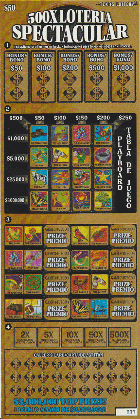 500x Loteria Spectacular (#2)