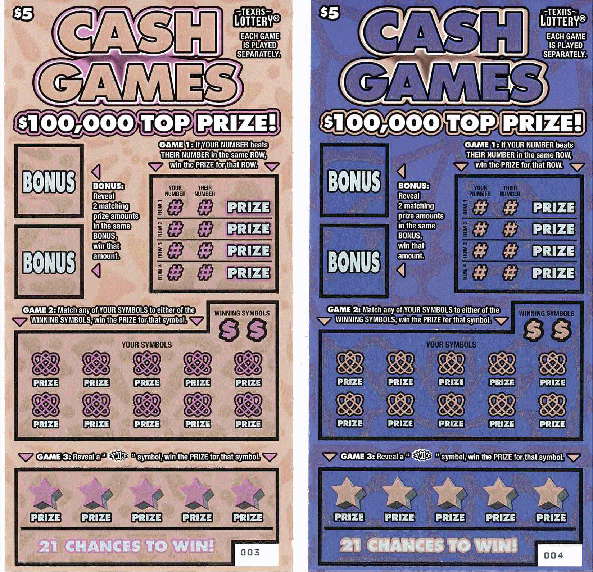 Cash Games (2 Ticket Set)