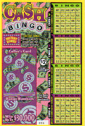 Texas Lottery Ticket 1102