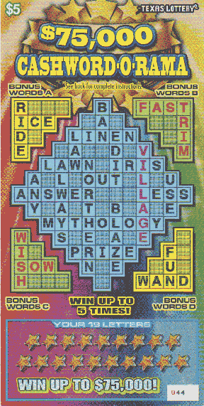 Cashword-O-Rama