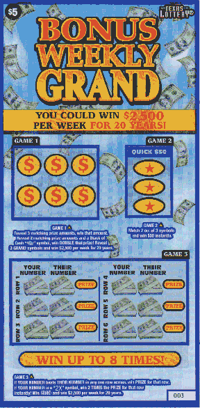 Bonus Weekly Grand (#1)