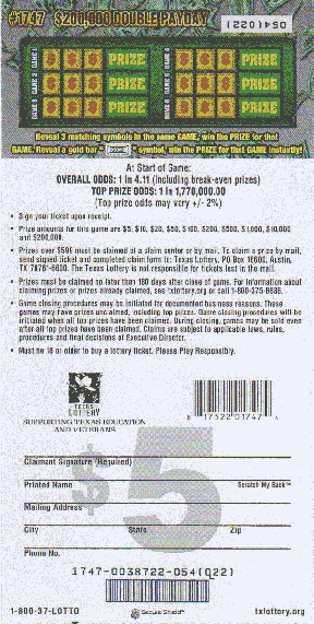 $200,000 Double Payday