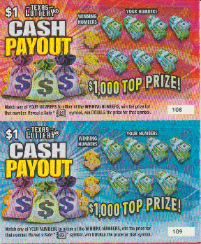 Cash Payout (#1) (2 Ticket Set)