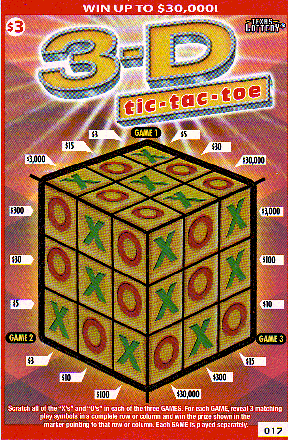 3-D Tic-Tac-Toe (#1)